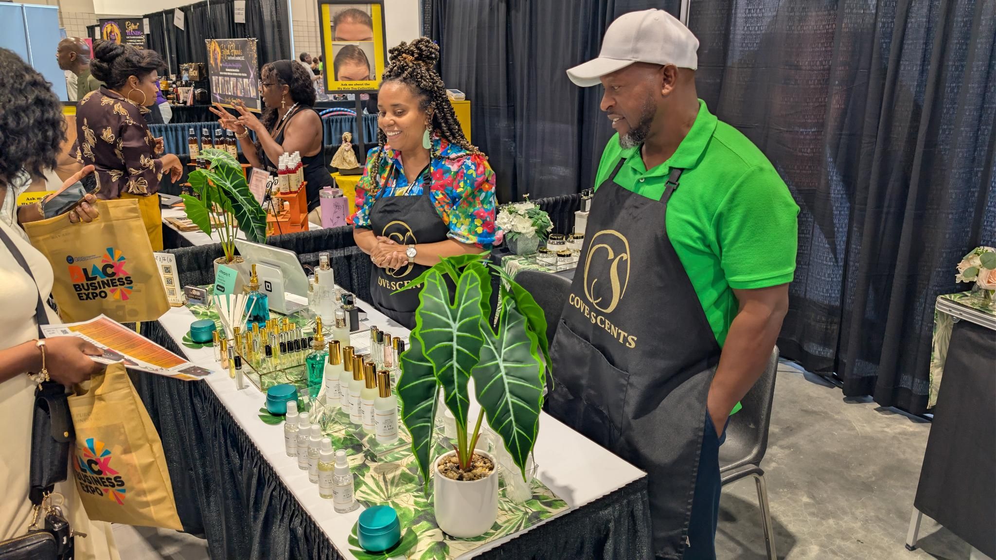 Cove Scents fragrance bar booth