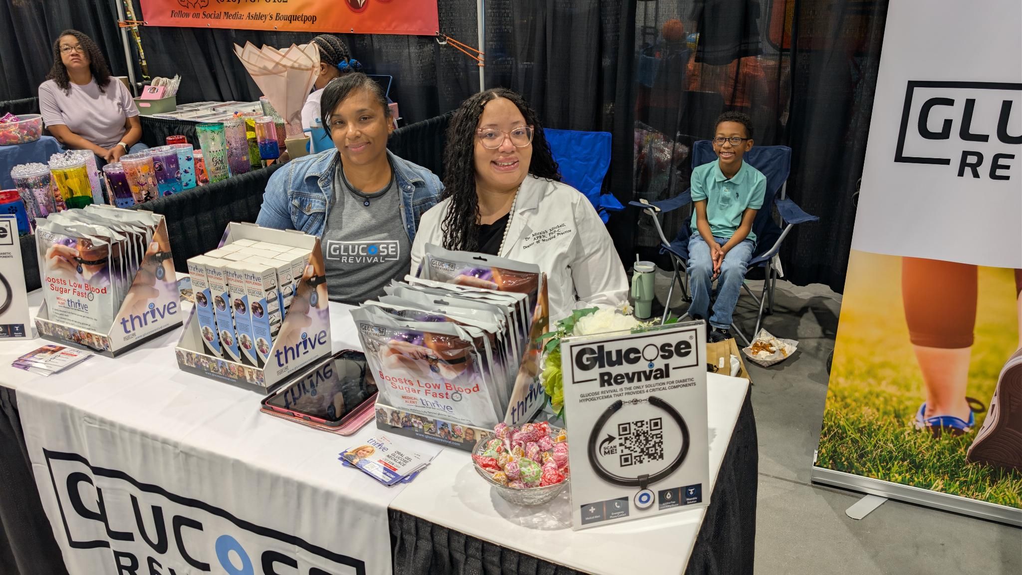 Glucose Revival booth